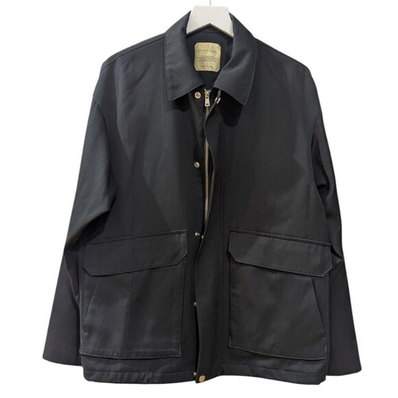 United Tokyo Japan Men's Sz 1 Dark Grey Contemporary Utility Jacket Waterproof - Picture 6 of 11